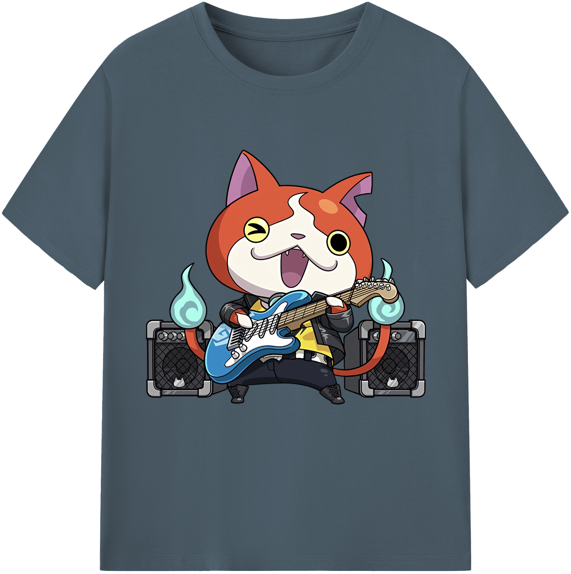 （画像用） 妖怪ウォッチ Yo-kai Watch 綿100％半袖Tシャツ（フロントプリント）